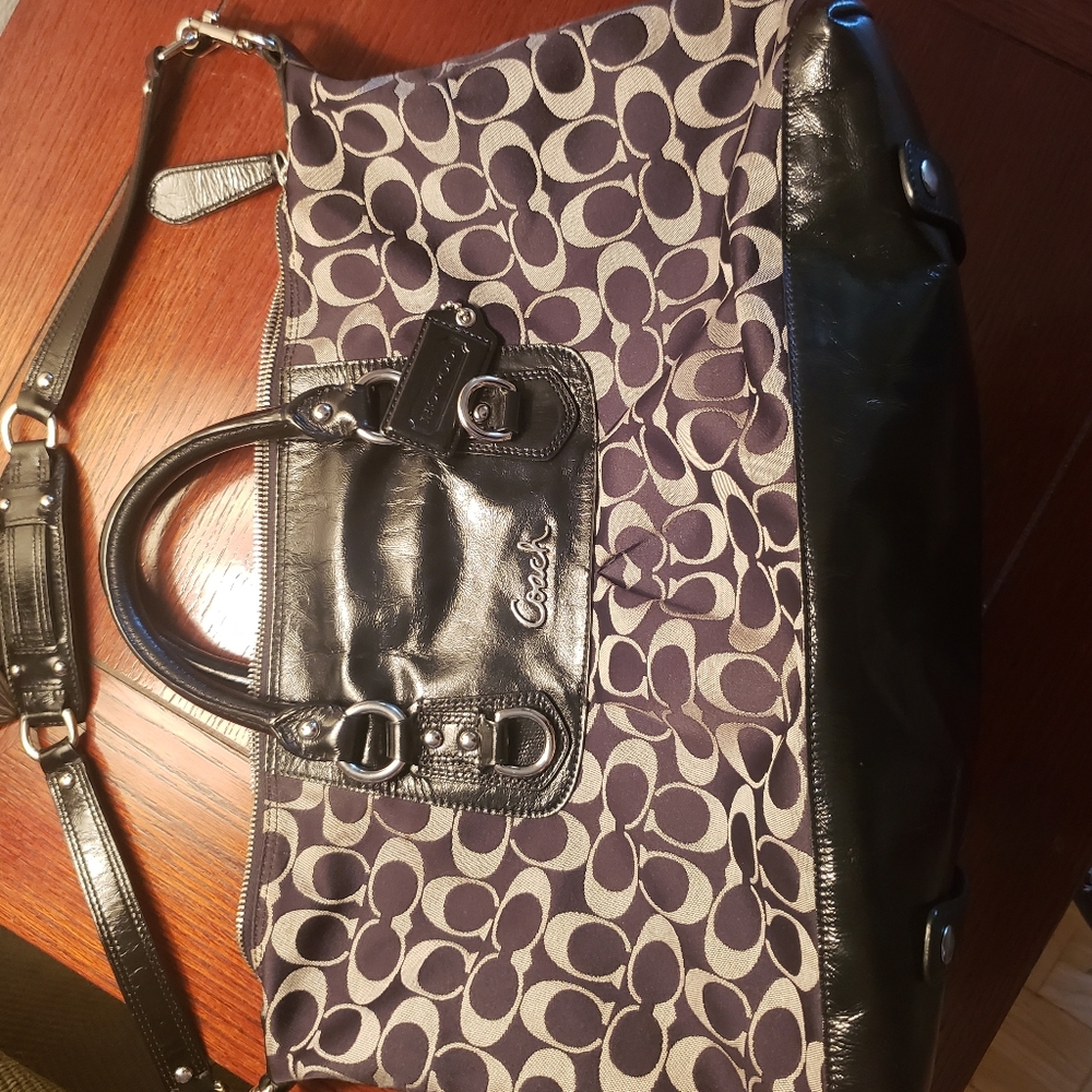 Large Coach Ashley Signature Satchel